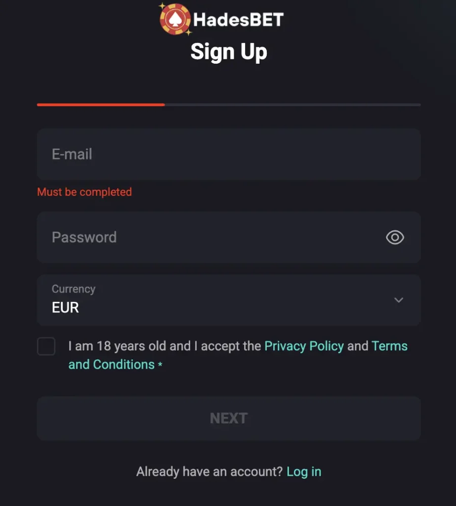 hadesbet sign up
