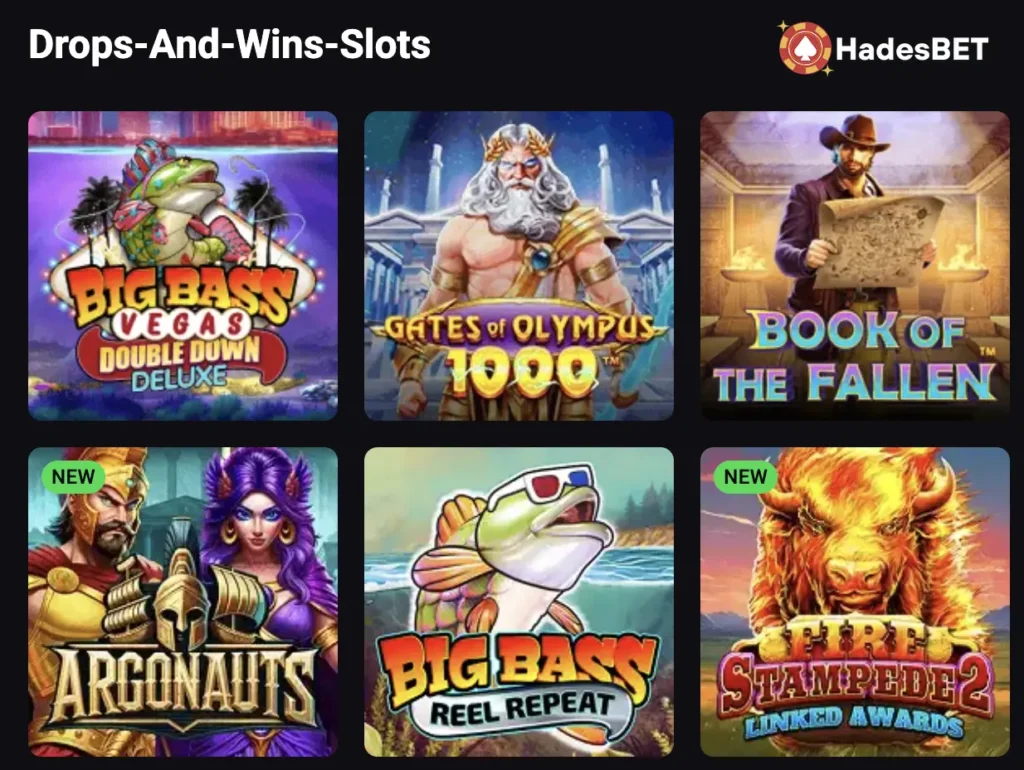 hadesbet drop and wins slots